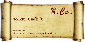 Moldt Csát névjegykártya